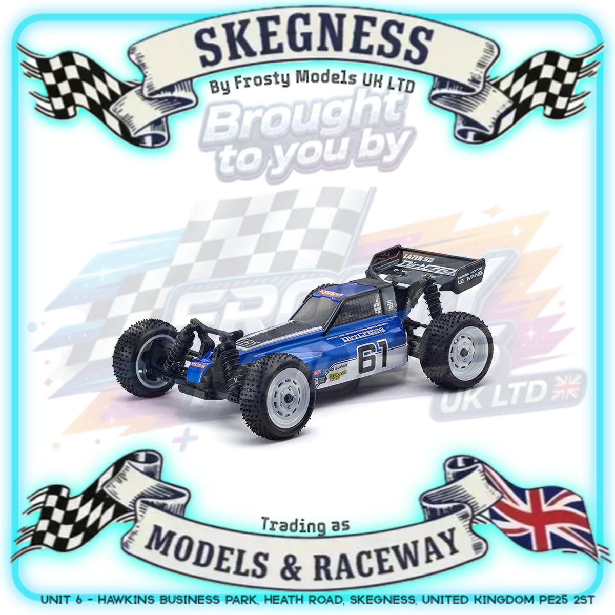 KYOSHO - RC Buggy Lazer SB DirtCross 4WD 1/10 EP Kit - K.34321B (Requires all electrics)