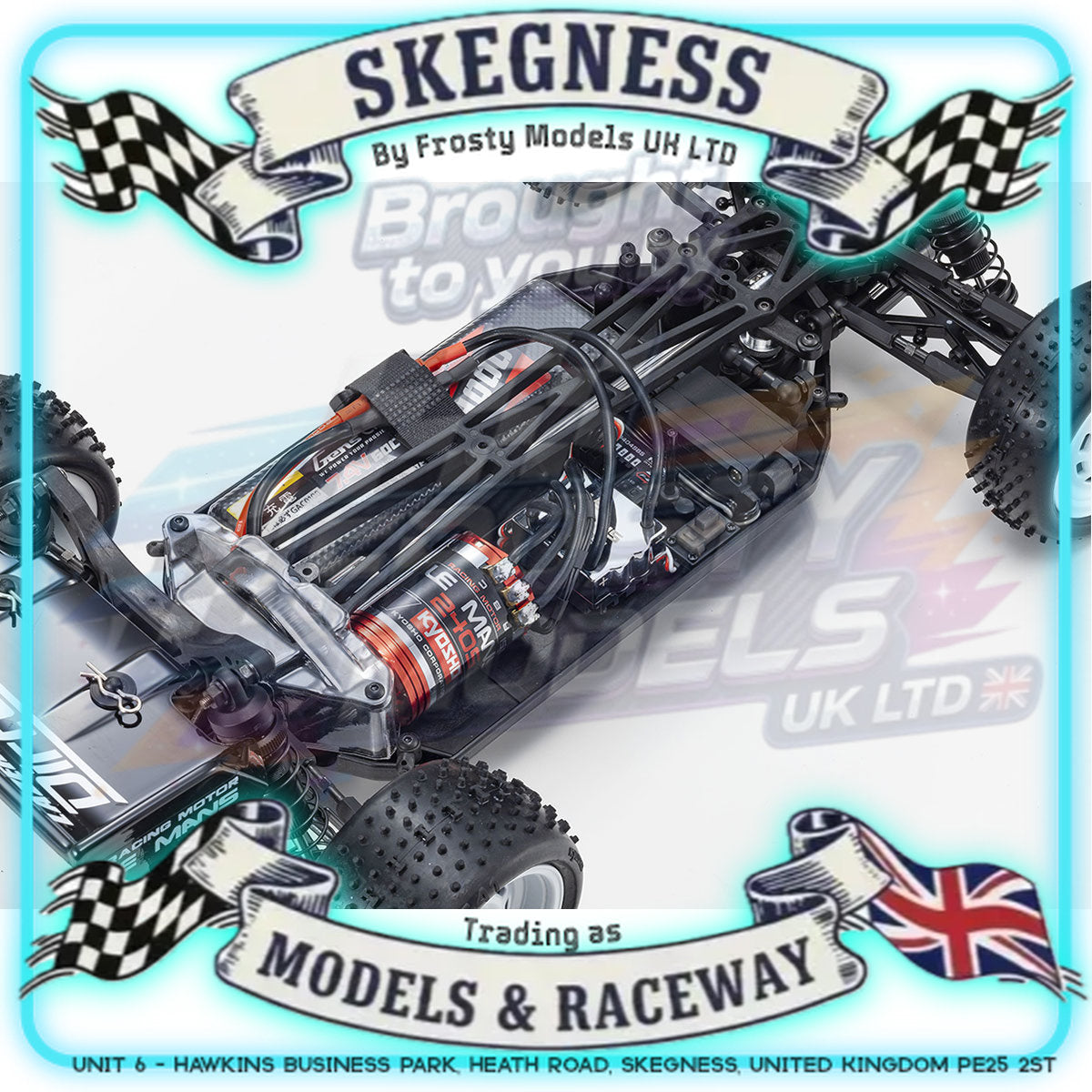 KYOSHO - RC Buggy Lazer SB DirtCross 4WD 1/10 EP Kit - K.34321B (Requires all electrics)