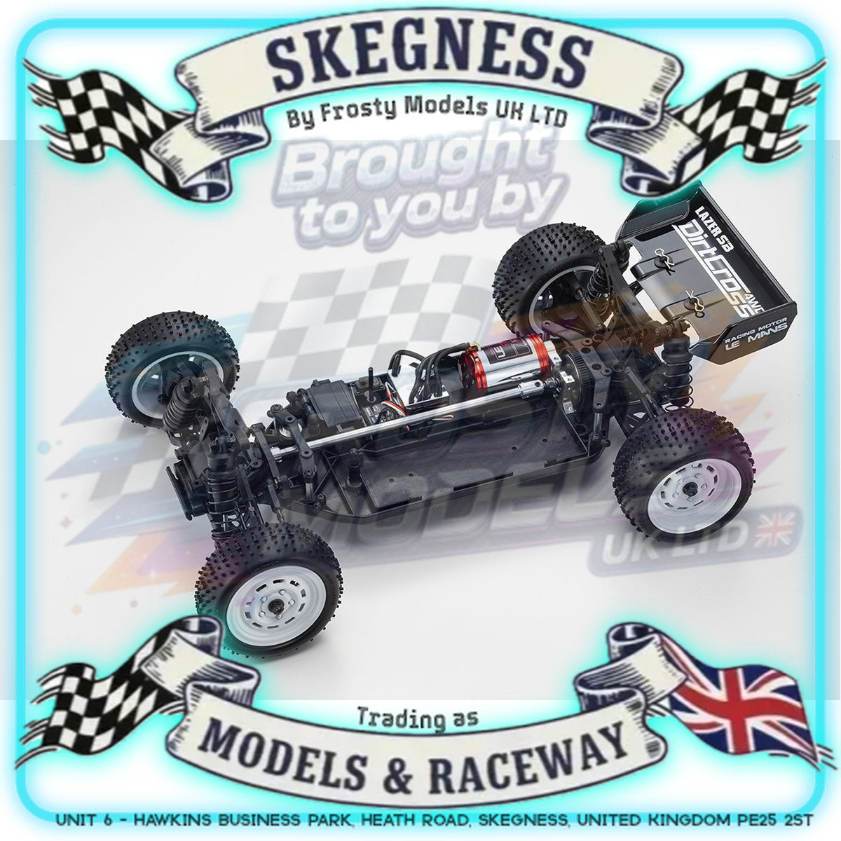 KYOSHO - RC Buggy Lazer SB DirtCross 4WD 1/10 EP Kit - K.34321B (Requires all electrics)