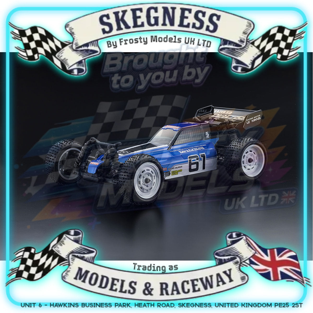 KYOSHO - RC Buggy Lazer SB DirtCross 4WD 1/10 EP Kit - K.34321B (Requires all electrics)