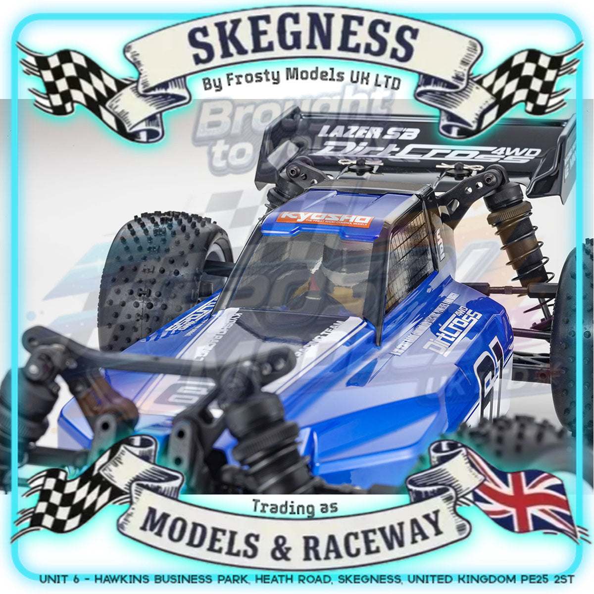 KYOSHO - RC Buggy Lazer SB DirtCross 4WD 1/10 EP Kit - K.34321B (Requires all electrics)