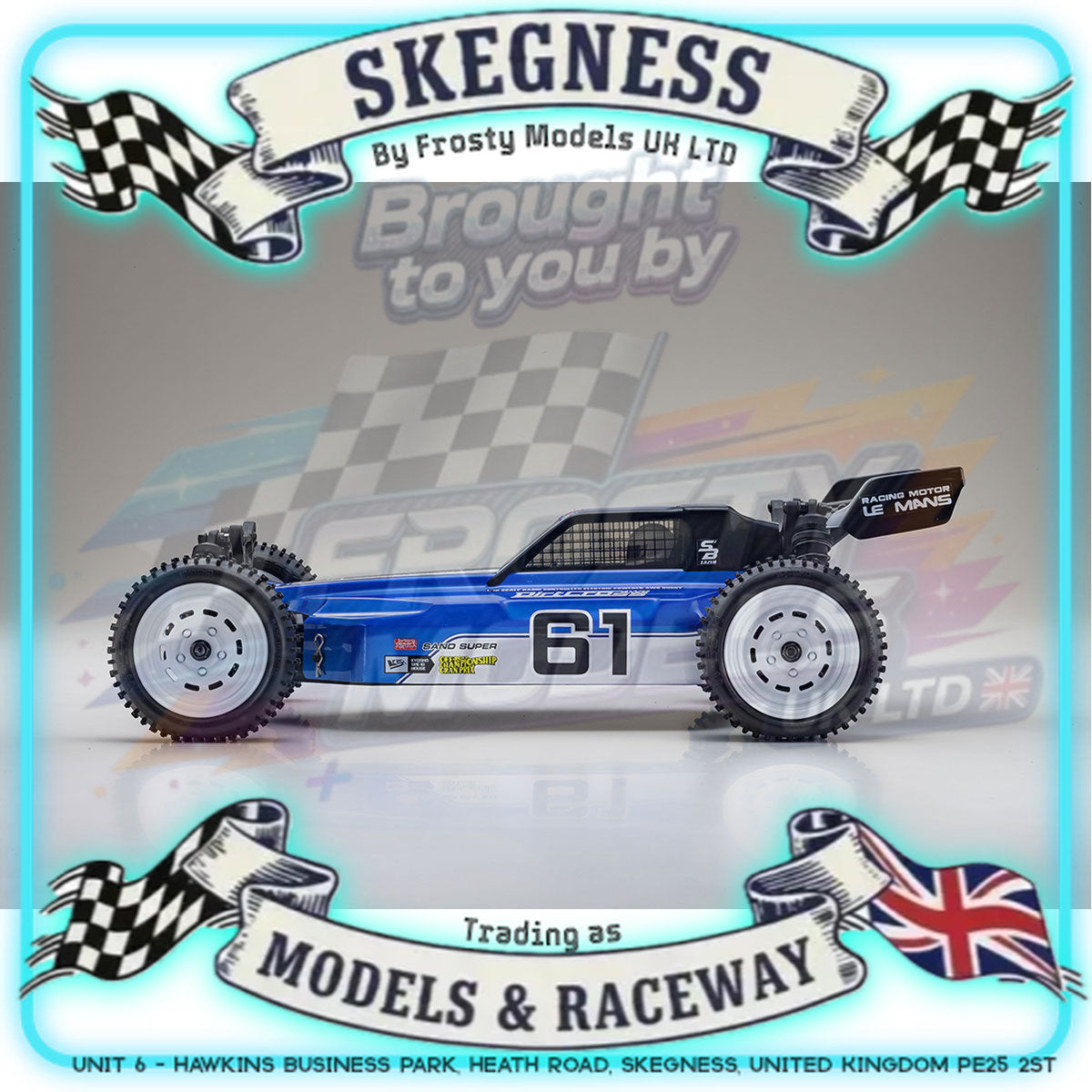 KYOSHO - RC Buggy Lazer SB DirtCross 4WD 1/10 EP Kit - K.34321B (Requires all electrics)