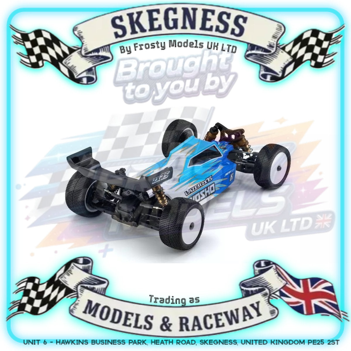 KYOSHO - RC Buggy Lazer ZX7.5 4WD 1/10 Competition Racing EP Kit - K.34331B