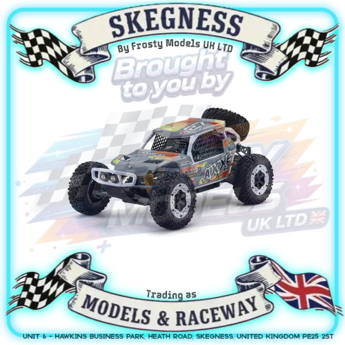 KYOSHO - RC Buggy RTR EZ Series Axxe 2.0 1/10 Readyset Type.1 Orange - K.34406T1B (Just add Battery & Charger)