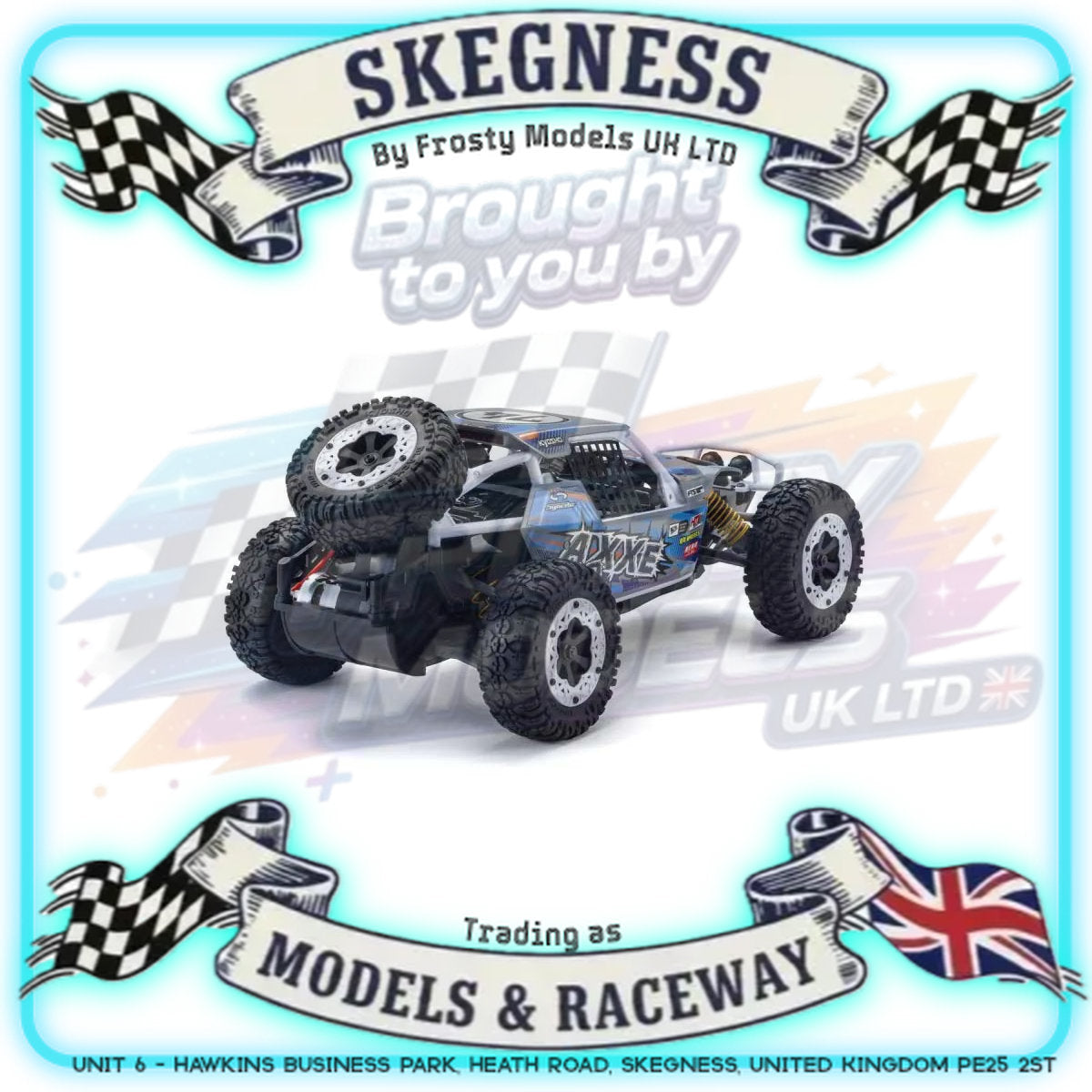 KYOSHO - RC Buggy RTR EZ Series Axxe 2.0 1/10 Readyset Type.2 Blue - K.34406T2B (Just add Battery & Charger)