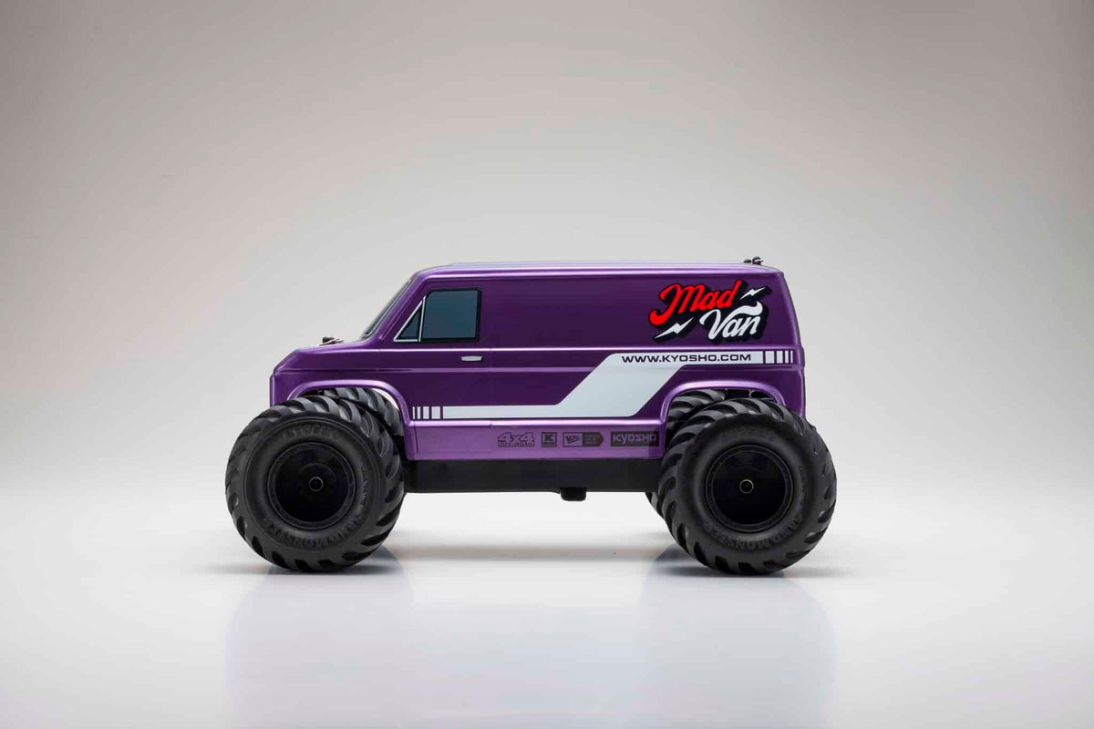 Kyosho - Mad Van 4WD Fazer MK2 1/10th Readyset RTR RC Truck – T2 Purple - K.34412T2B (Just add battery & Charger)
