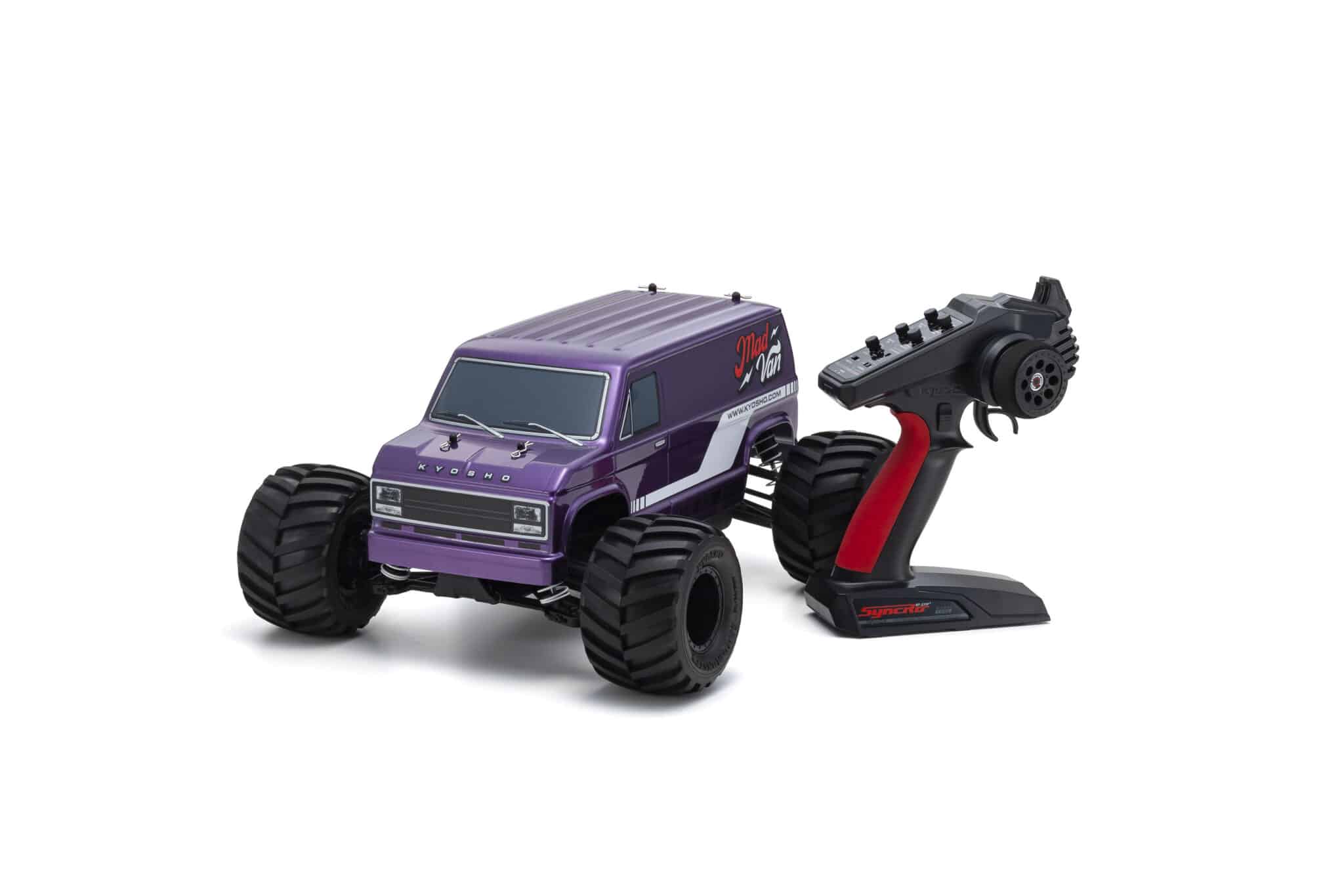 Kyosho - Mad Van 4WD Fazer MK2 1/10th Readyset RTR RC Truck – T2 Purple - K.34412T2B (Just add battery & Charger)