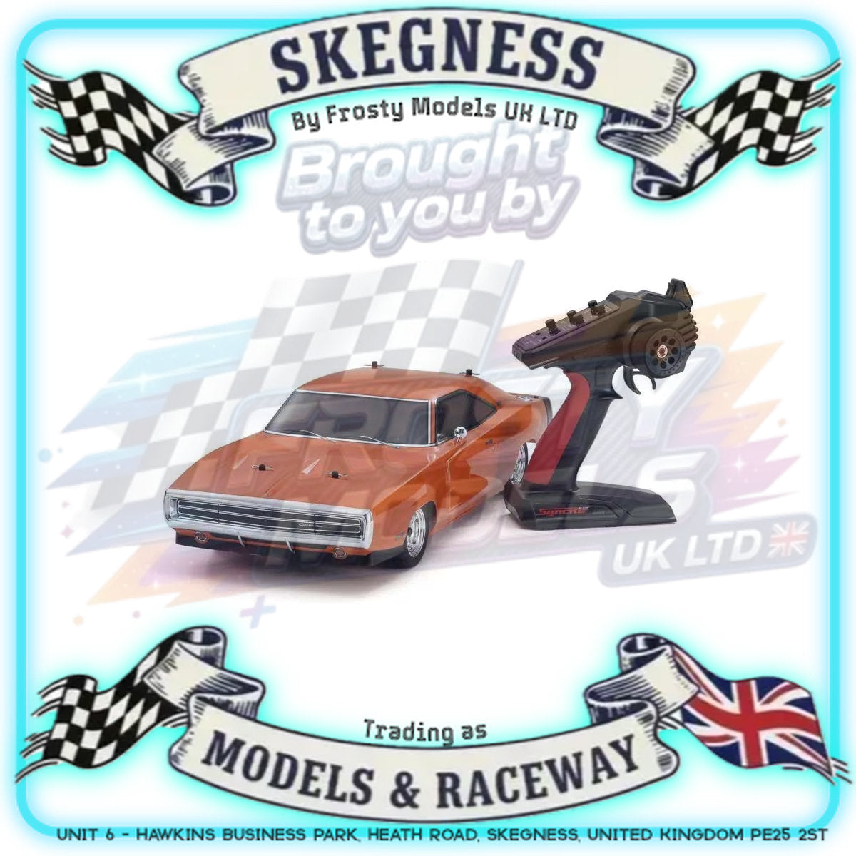 KYOSHO - RC Car Fazer FZ02 (L) Dodge Charger 1970 Orange 1/10 RTR Readyset - K.34417T1C (Just add Battery & Charger)