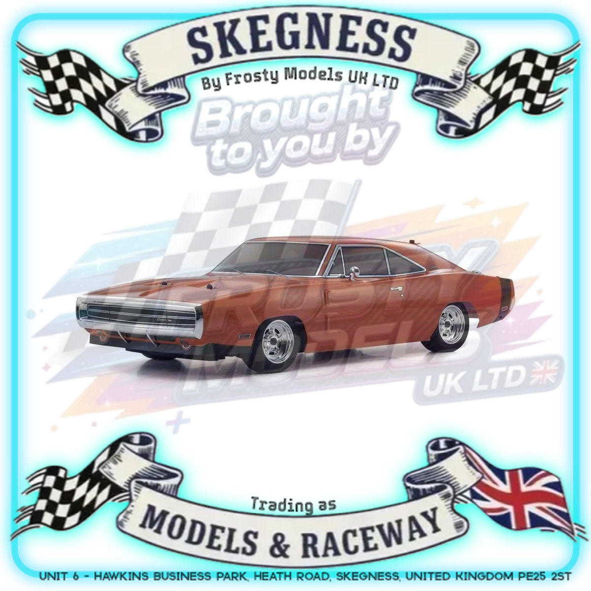 KYOSHO - RC Car Fazer FZ02 (L) Dodge Charger 1970 Orange 1/10 RTR Readyset - K.34417T1C (Just add Battery & Charger)