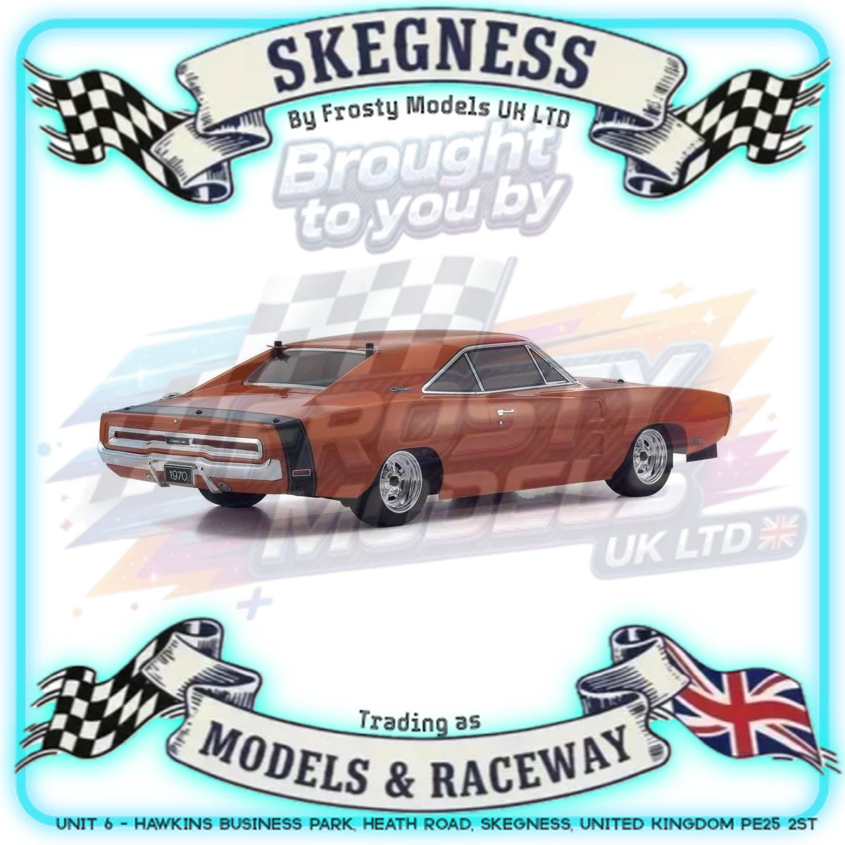 KYOSHO - RC Car Fazer FZ02 (L) Dodge Charger 1970 Orange 1/10 RTR Readyset - K.34417T1C (Just add Battery & Charger)