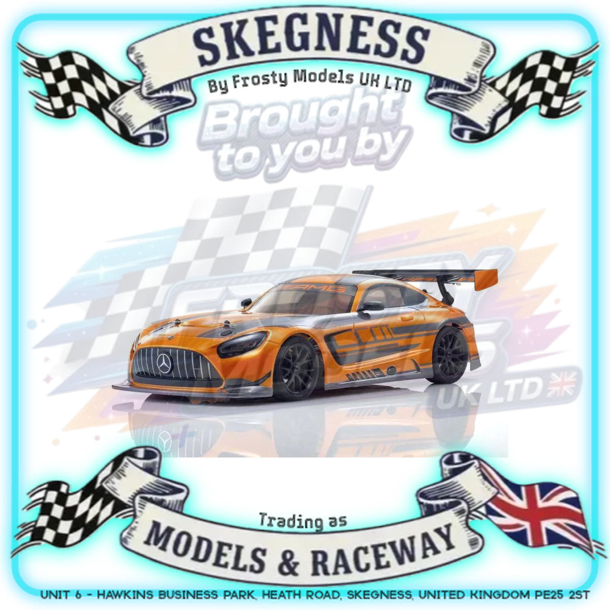Kyosho - 1/10 RC CAR RTR Fazer FZ02 Mercedes AMG GT3 - Readyset - K.34424C 1:10 FAZER Series (Just add Battery & Charger)