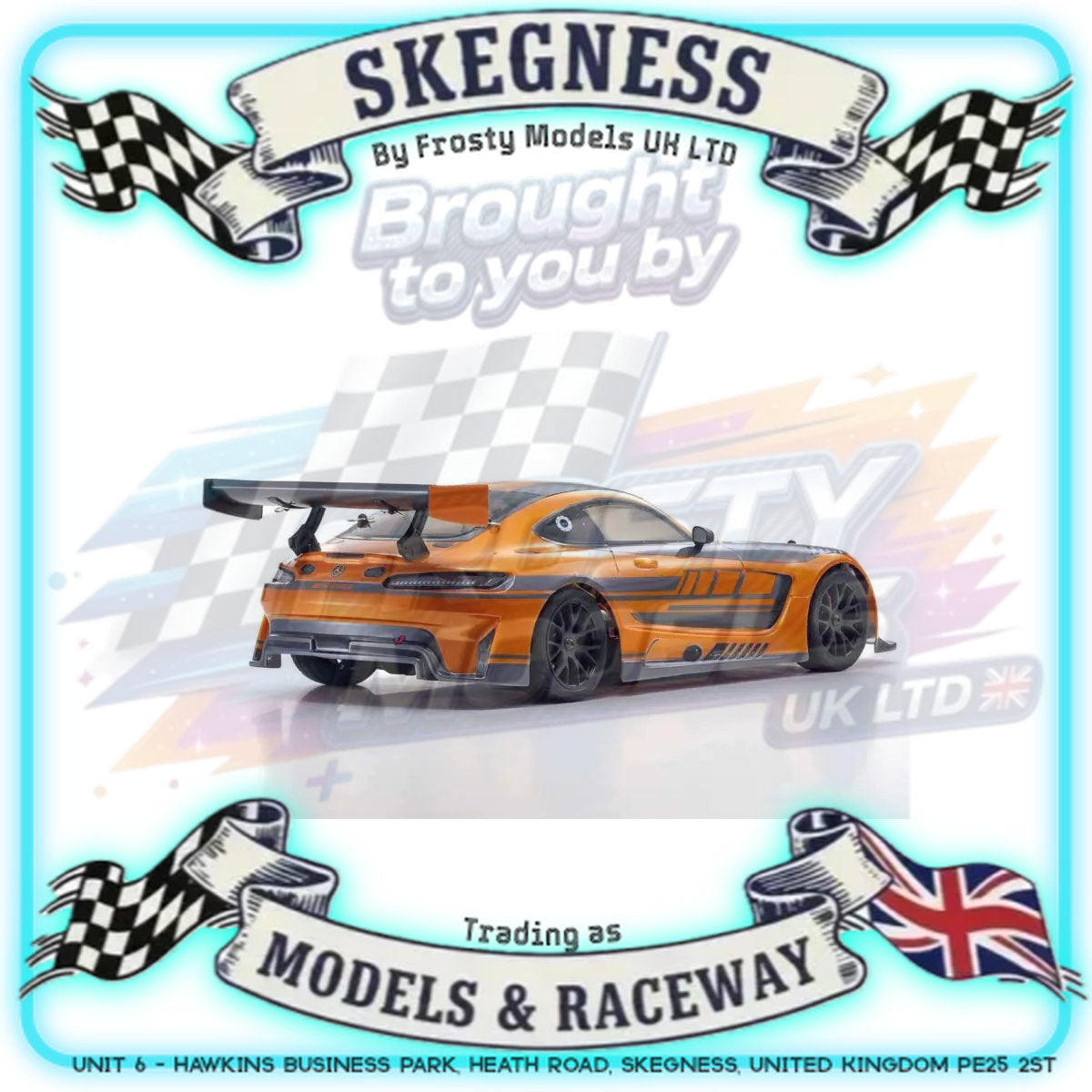 Kyosho - 1/10 RC CAR RTR Fazer FZ02 Mercedes AMG GT3 - Readyset - K.34424C 1:10 FAZER Series (Just add Battery & Charger)
