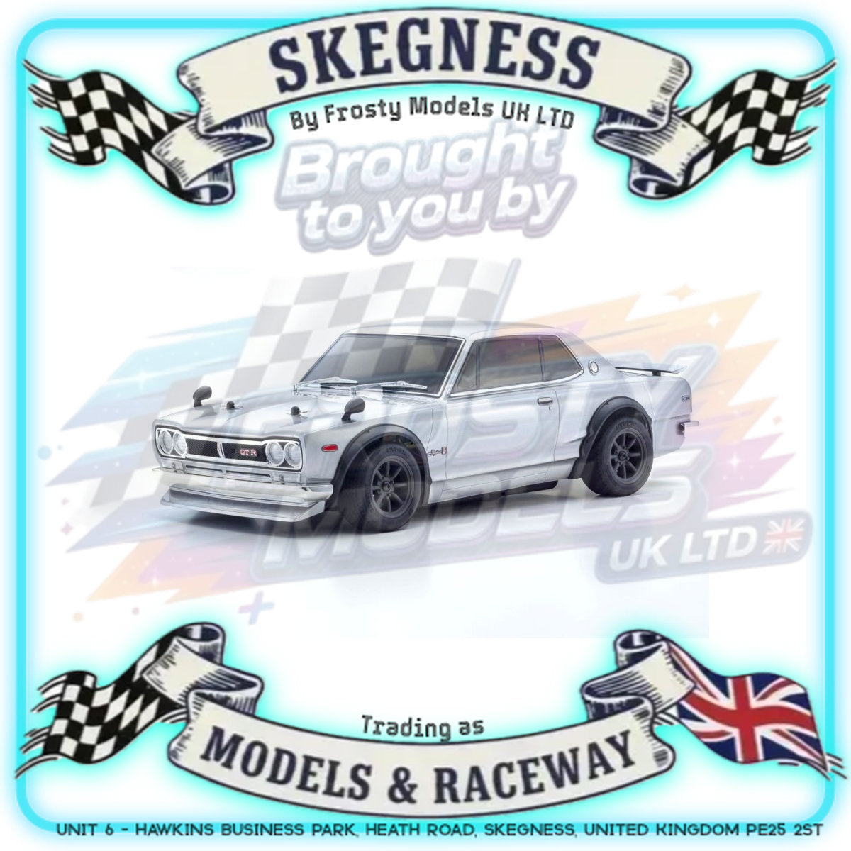 KYOSHO - RC Car Fazer FZ02 Nissan Skyline GTR KPGC10 1/10 RTR Readyset - K.34425T1B (Just add Battery & Charger)