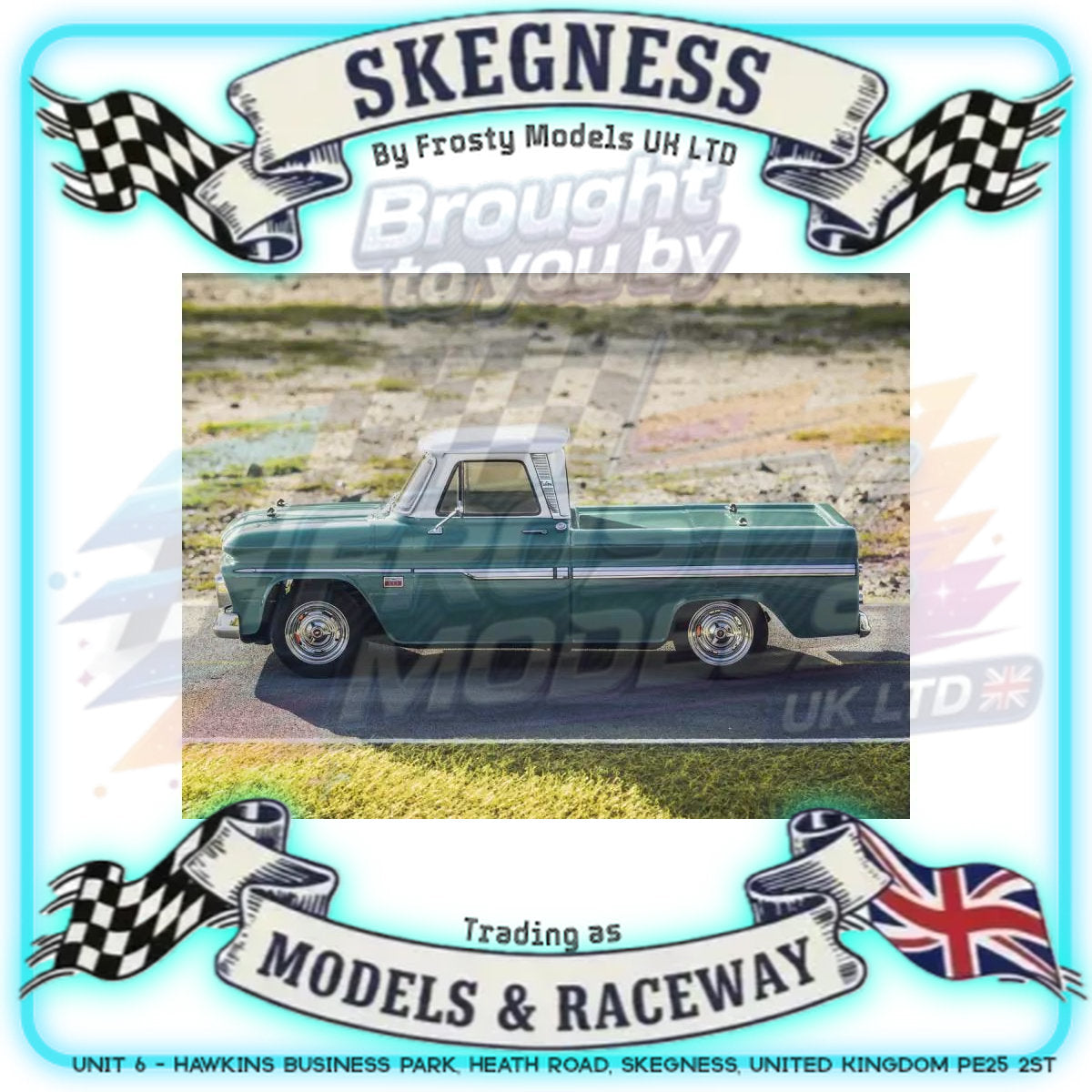 KYOSHO - RC Car Fazer FZ02 (L) Chevy C10 Fleetside Pickup 1966 1/10 RTR Readyset - K.34435T1B (Just add Battery & Charger)