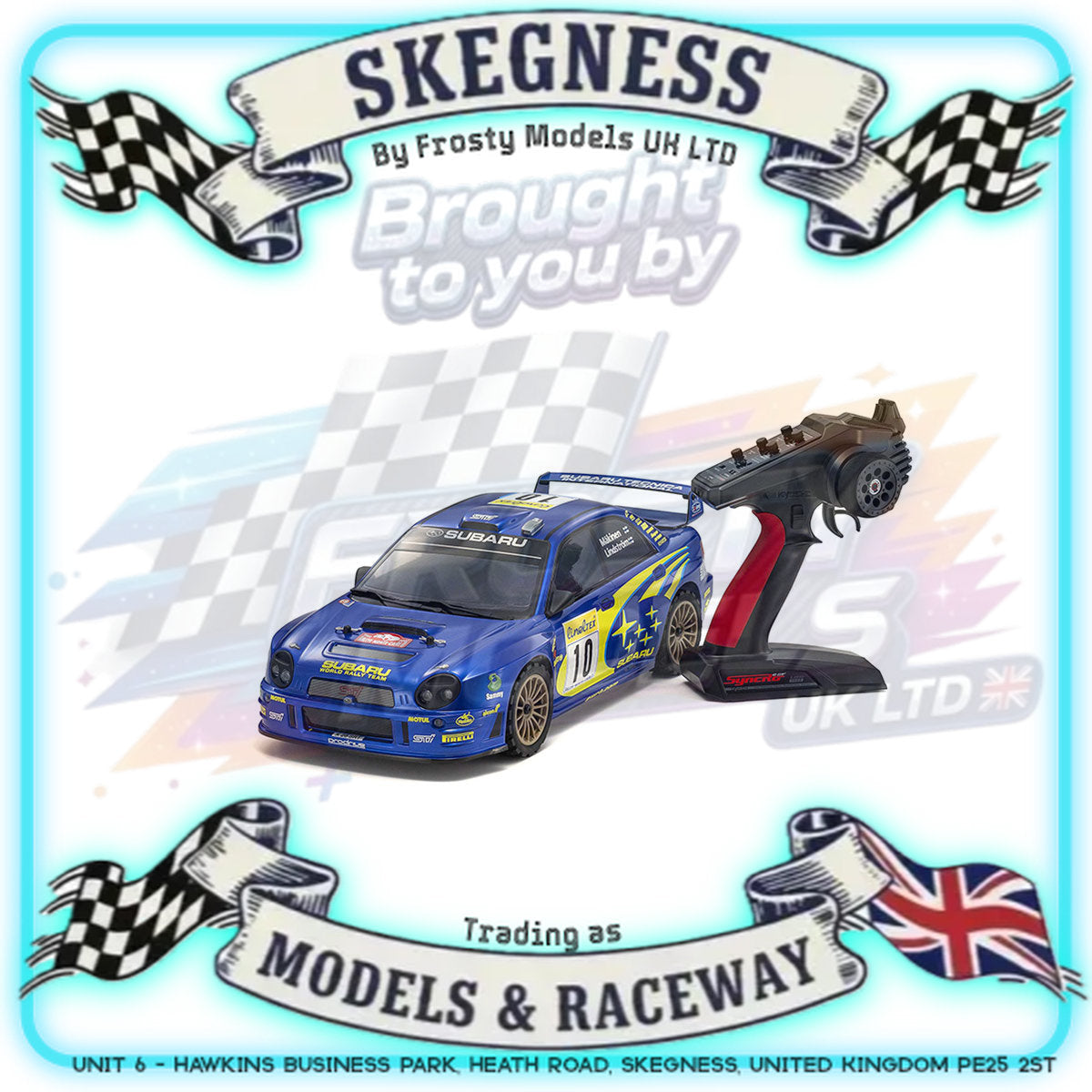 KYOSHO - RC Car 1/10 RTR Kyosho Fazer FZ02-R Subaru Impreza Readyset - K.34481T1B (Just add Battery & Charger)