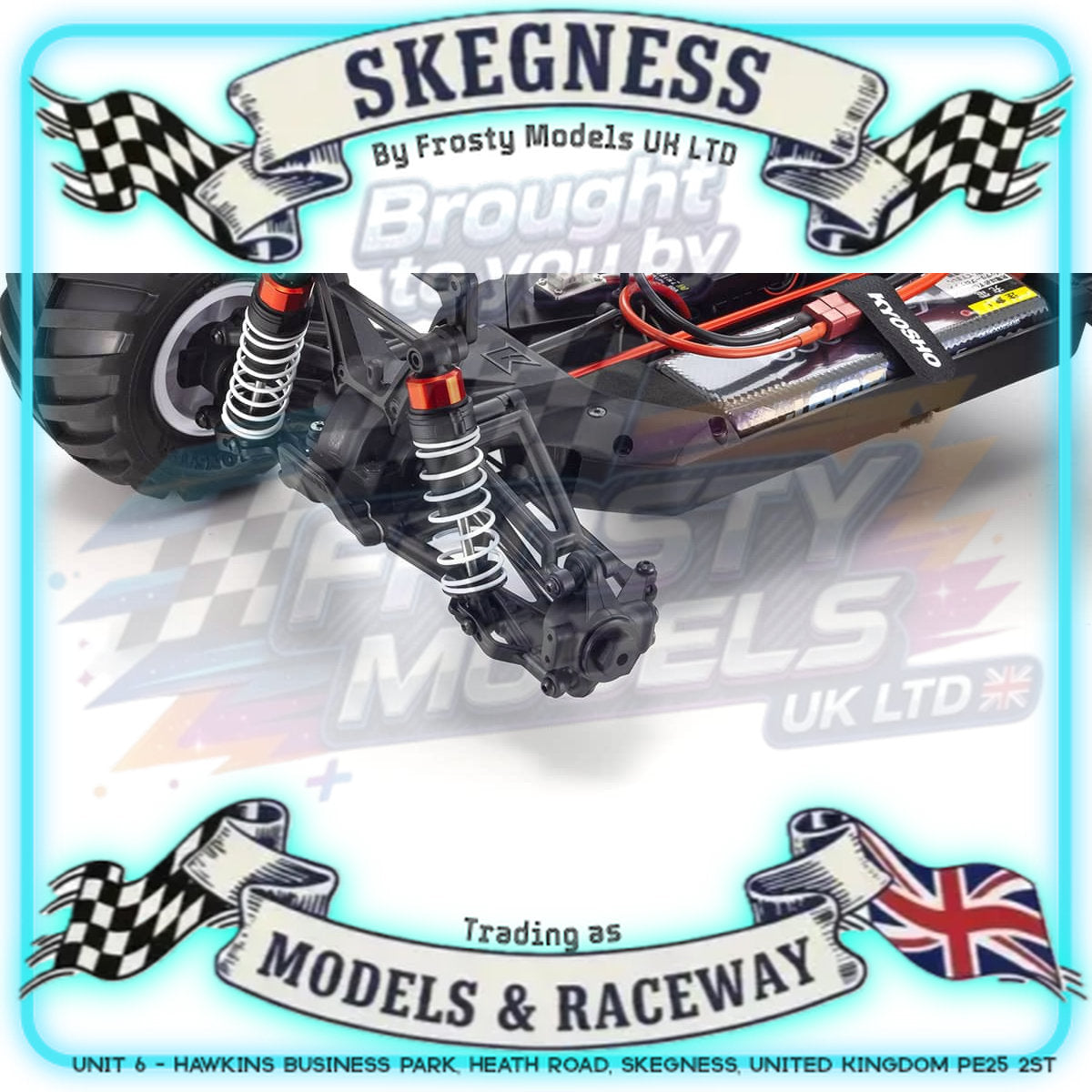 KYOSHO - RC RTR Monster Truck Fazer FZ02-L MadVan VE 4WD 1/10 Readyset T1 Rouge - 34491T1C - K.34491T1B (Just add Battery & Charger)