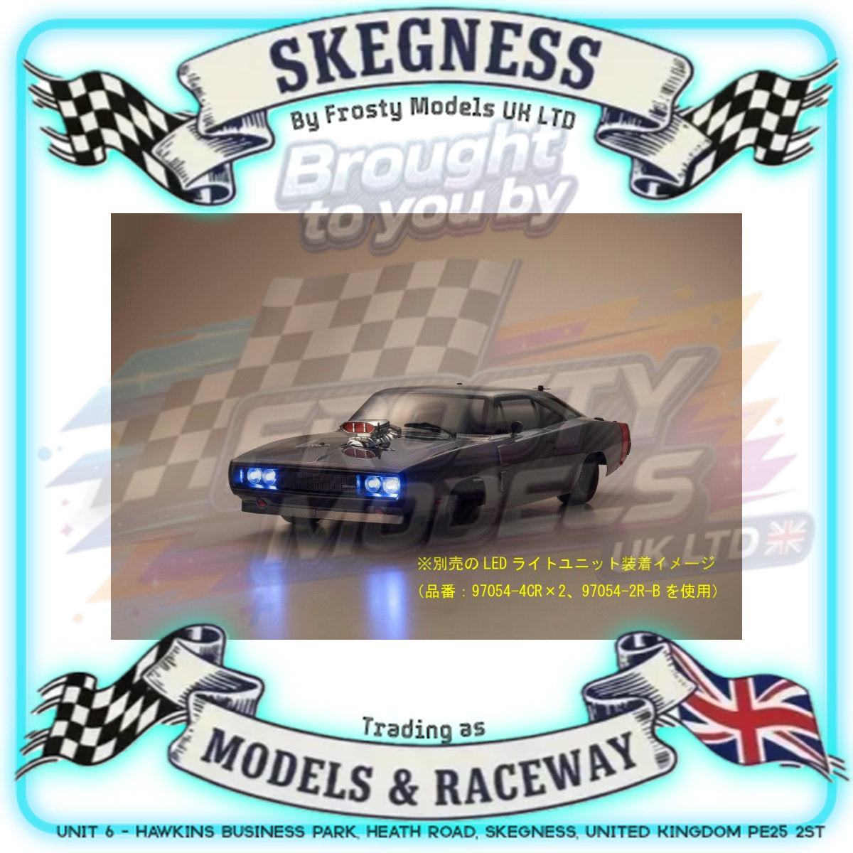 KYOSHO - RC Fazer FZ02-VE (L) Dodge Charger '70 SuperCharged 1/10 Car RTR Readyset - K.34492T1B (Just add Battery & Charger)