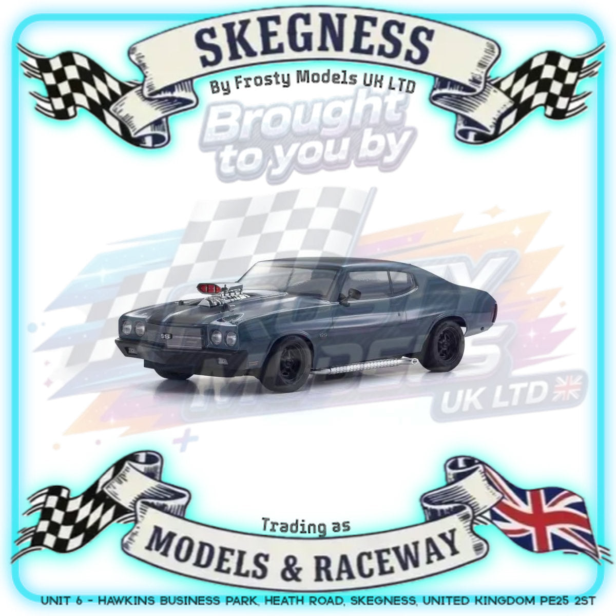 KYOSHO - RC Fazer FZ02-VE (L) Chevy Chevelle'70 SuperCharged 1/10 Readyset - K.34494T1B (Just add Battery & Charger)