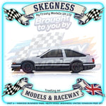 Kyosho - Fazer D2 Toyota Sprinter Trueno AE86 White 1/10 RC Car RTR Drift Readyset - K.34501B FAZER Series (Just add battery & charger)
