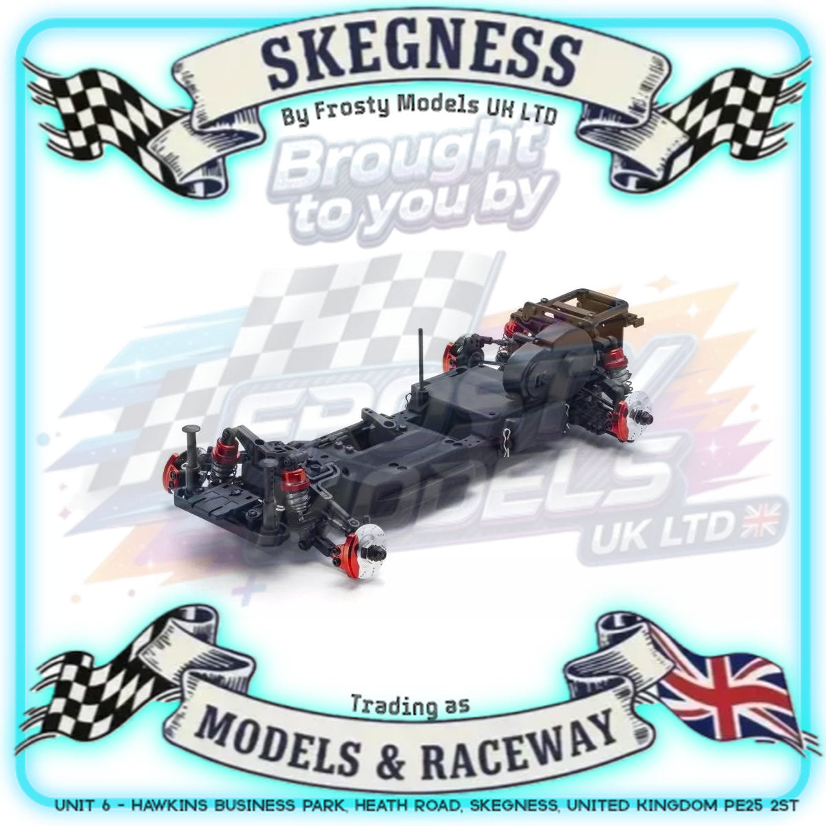 Kyosho - Fazer D2 1/10 RC Drift Car Chassis Kit - K.34551B 1:10 FAZER Series (No Electrics or Body)