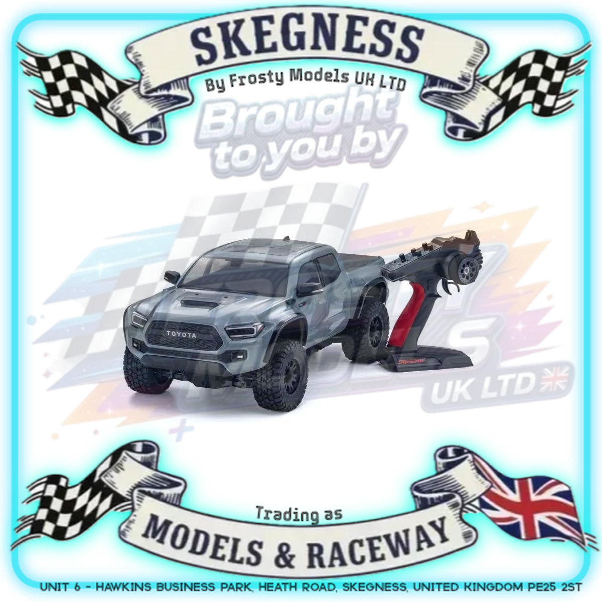 KYOSHO - RC KB10L Toyota Monster Truck Tacoma TRD Pro Lunar Rock VE 3S 4WD 1/10 Readyset - K.34703T1B (Just add Battery & Charger)