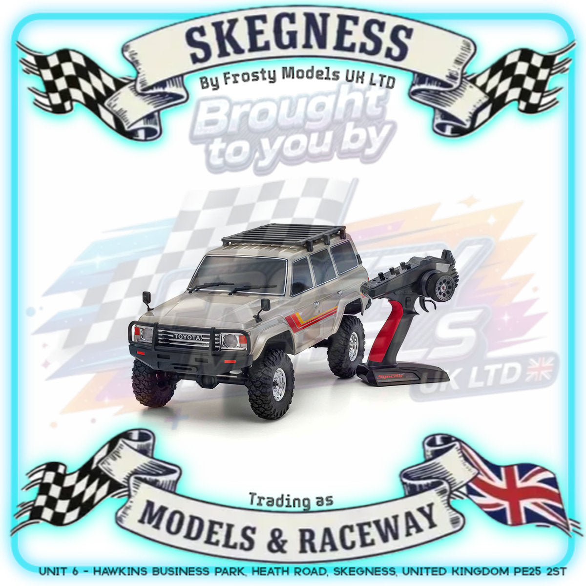 KYOSHO - RC KC10 1/10 Rock Crawler Toyota LC60 Readyset - K.34801PB-4000 (Combo Deal 2S lipo & charger included)