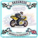Kyosho - Moto RC BIKE Hanging On Racer Yamaha YZR500 1978 1/8 COMBO Kit - K.34936B MOTO HANGING ON RACER Series