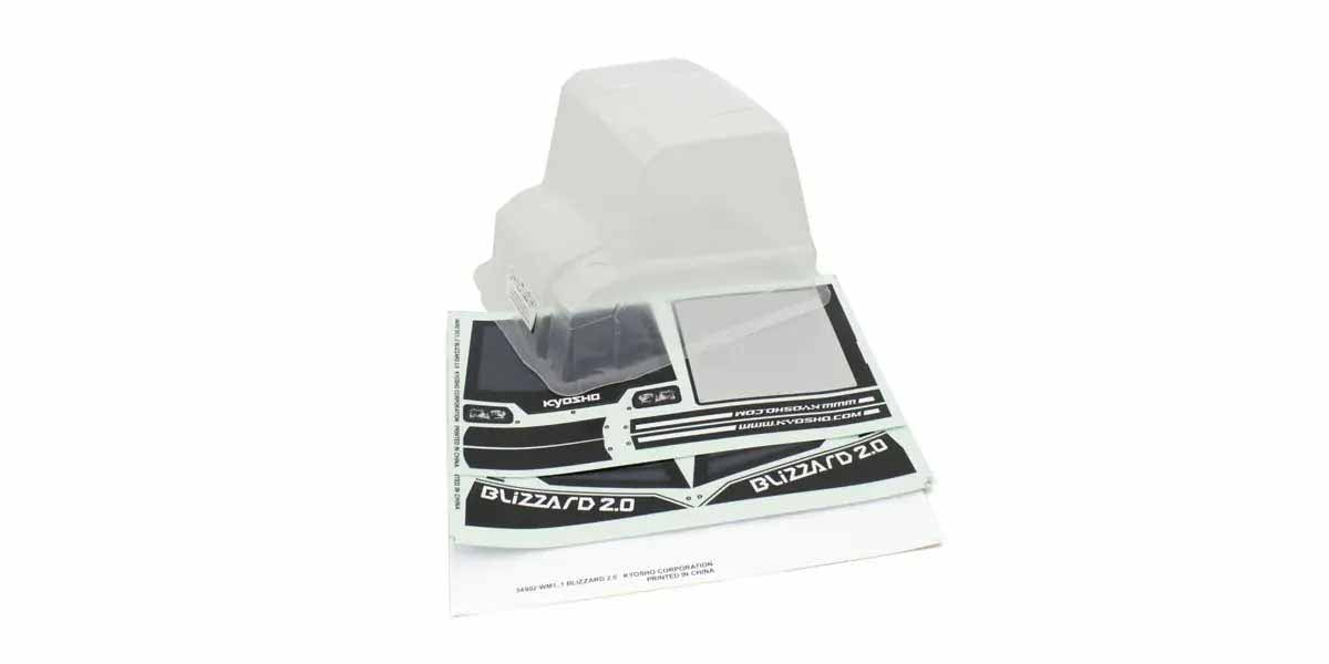 Kyosho - Blizzard 2.0 Top Body Set - K.BLB011-1 BODYSHELL & DECO