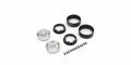 Kyosho - KC10 Bead-lock 1.9 inches Dish Chrome Wheels (2) - K.CLH001SC WHEELS & TYRES