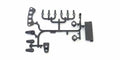 Kyosho - EP Fantom 4WD Servo Saver & Bumper - K.EF201B 1:12 Parts
