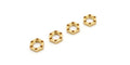 Kyosho - LW Wheel Nuts (4) EP Fantom 4WD Ext - Gold - K.EF244G 1:12 Parts