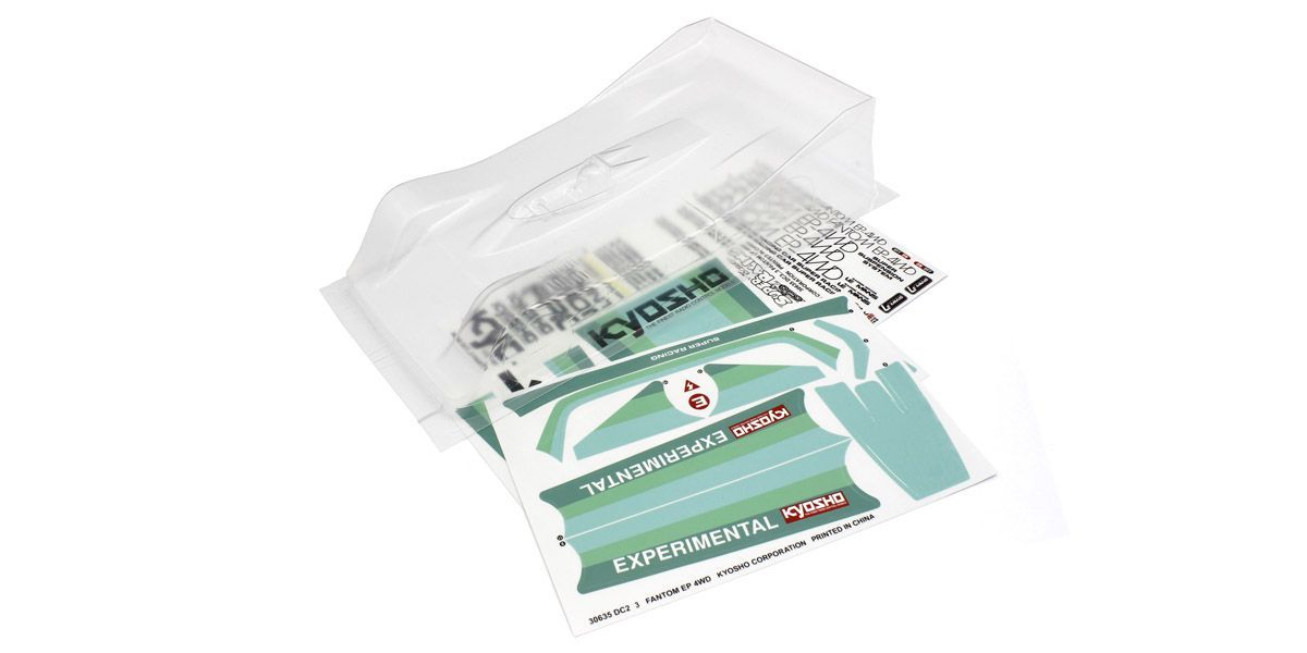 Kyosho - Clear Bodyshell 1:12 EP Fantom 4WD Ext CRC-II - K.EFB002 1:12 Parts