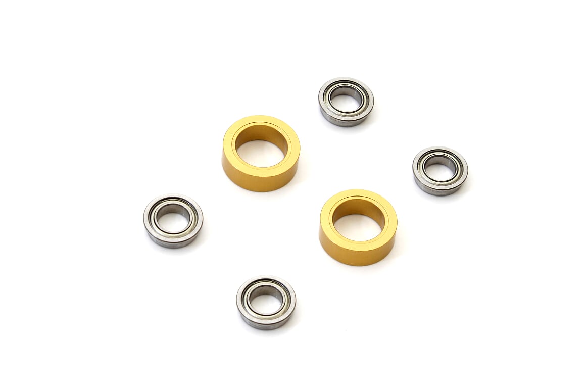 Kyosho - SP Wheel shaft double bearing set EP Fantom (2) - Gold - K.EFW004 1:12 Parts