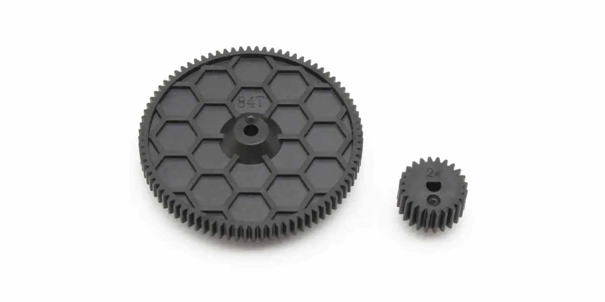 Kyosho - Fazer FZD2 84 Teeth Spur Gear & 24 Teeth Pinion (48Dp) - K.FA601 1:10 Parts - Fazer