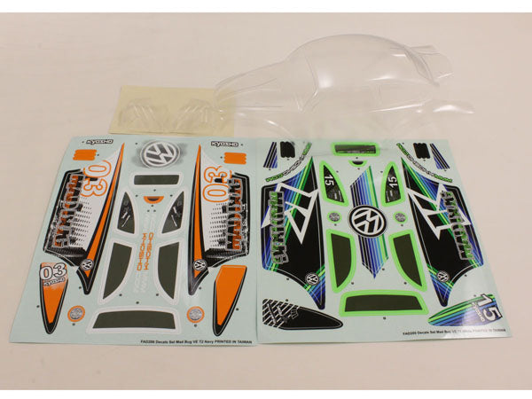 Kyosho - Body Shell Set MadBug VE - Clear - K.FAB305 BODYSHELL & DECO