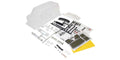 Kyosho - Body Shell Set MadVan VE - Clear - K.FAB503B BODYSHELL & DECO