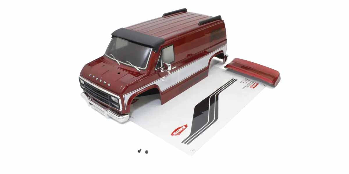 Kyosho - MadVan VE Body Shell Set - Red - K.FAB503RDB BODYSHELL & DECO