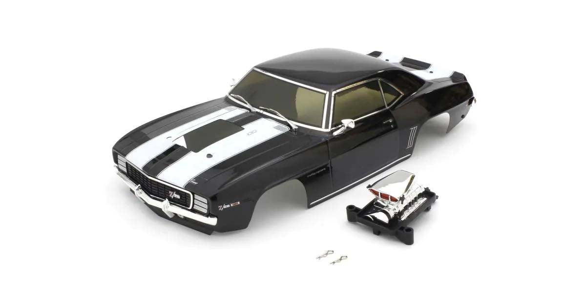 Kyosho - Fazer FZ02-VE 1:10 Camaro Z28 1969 S-Charged Body Set - Black - K.FAB608BK BODYSHELL & DECO