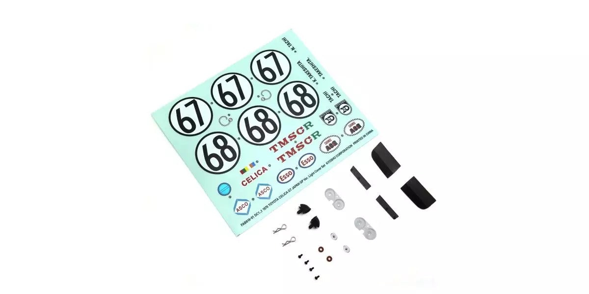 Kyosho - Fazer FZ02 1:10 Toyota Celica 1970 Light Cover Set - K.FAB616-01 BODYSHELL & DECO
