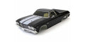 Kyosho - Fazer FZ02 1:10 Chevy El Camino SS396 Body Set - Black - K.FAB705BK BODYSHELL & DECO