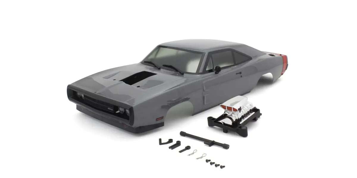 Kyosho - Fazer FZ02-VE 1:10 Dodge Charger 1970 - Grey - K.FAB707GYB BODYSHELL & DECO