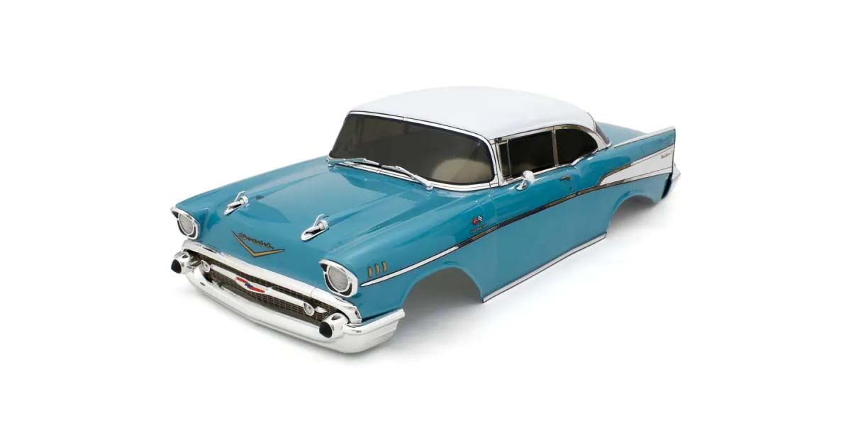 Kyosho - Fazer FZ02 1:10 Chevy Bel Air Coupe 1957 Body Set - Turquoise - K.FAB709TQ BODYSHELL & DECO