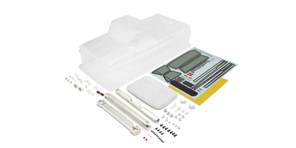 Kyosho - Fazer FZ02 1:10 Chevy C10 Fleetside Pickup Clear Body Set - K.FAB712 BODYSHELL & DECO