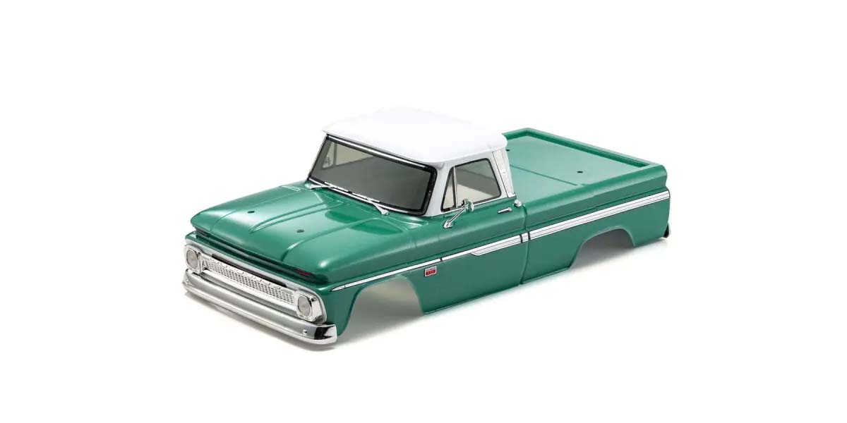 Kyosho - Fazer FZ02 1:10 Chevy C10 Fleetside Pickup Body Set - Green - K.FAB712LG BODYSHELL & DECO