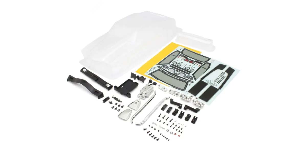 Kyosho - Fazer FZ02 1:10 Chevy Chevelle SC VE 1970 (L) Clear Body Set - K.FAB714 BODYSHELL & DECO