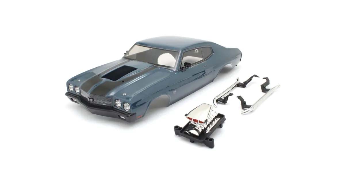 Kyosho - Fazer FZ02-VE 1:10 Chevy Chevelle SC 1970 Body Set - Dark Blue - K.FAB714DB BODYSHELL & DECO