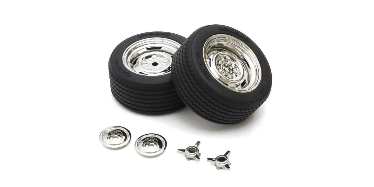 Kyosho - 1:10 Fazer FZ02 Pre-Glued Tyres Classic Rally Plate (2) - K.FATH707SMM WHEELS & TYRES