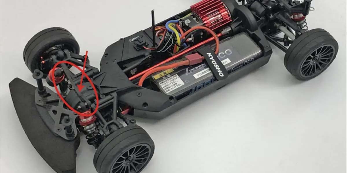 Kyosho - Carbon Front Shock Stay TC Fazer FZ02 - K.FAW222B 1:10 Parts - Fazer