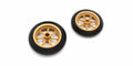 Kyosho - Hanging-On Racer Yamaha YZR500 Tyres & Wheels (2) - K.GPTH104 1:8 MOTO Parts