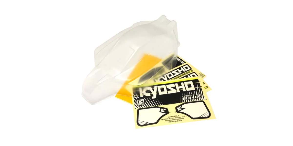 Kyosho - Clear Bodyshell 1:8 Inferno NEO 4.0 VE - K.IFB026 BODYSHELL & DECO